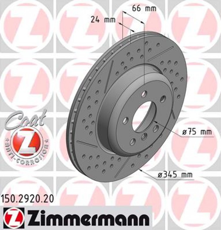 Rear Discs 345x24 Performance Option F20 F21 F30 F31